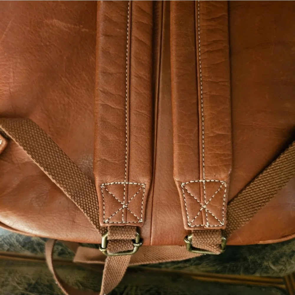 Margot Large Leather Unisex Backpack (Rare)